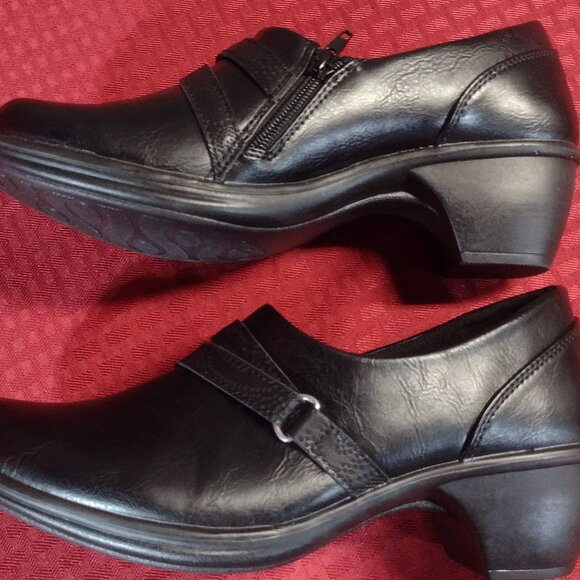 Women’s Easy Street Comfort Wave Black Wedge Shoes –Size 10M - Picture 7 of 10